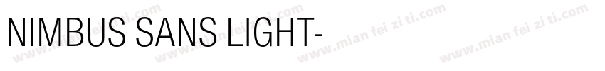 NIMBUS SANS LIGHT字体转换
